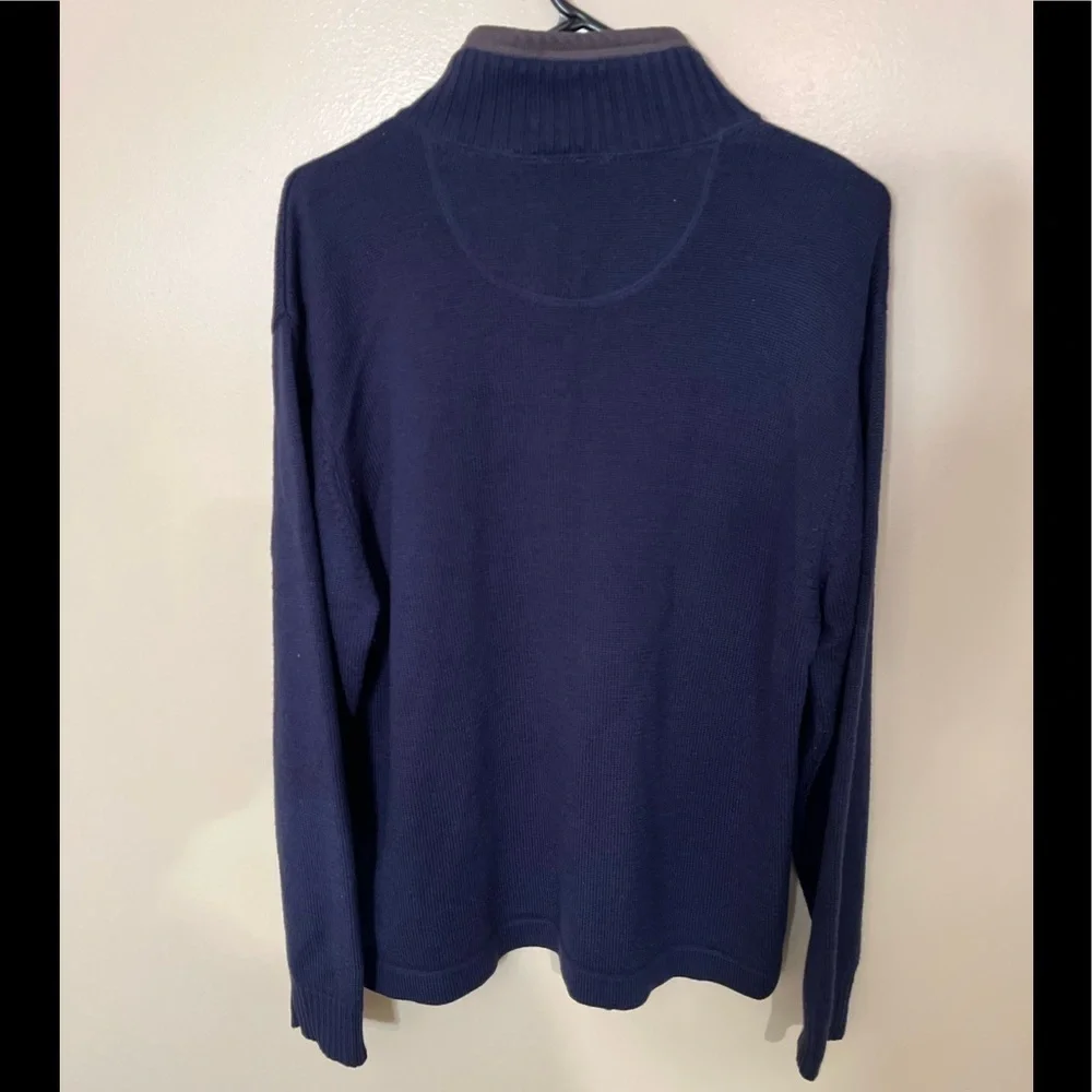 The North Face Navy 1/4 Zip Pullover Sweater Sz L NWOT
